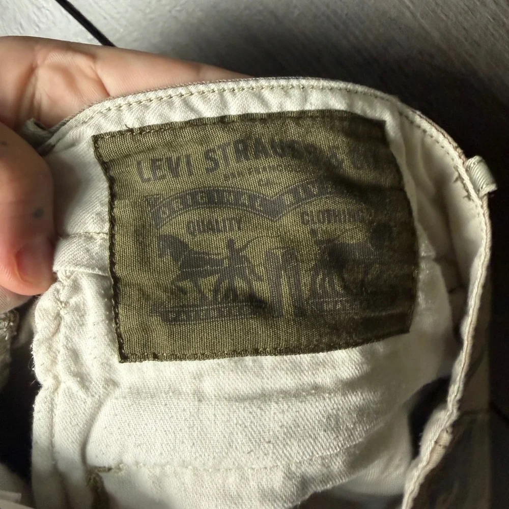 Levi's Men's Camo Straight Leg Chino Pants W33 Camo Cotton Casual Utility